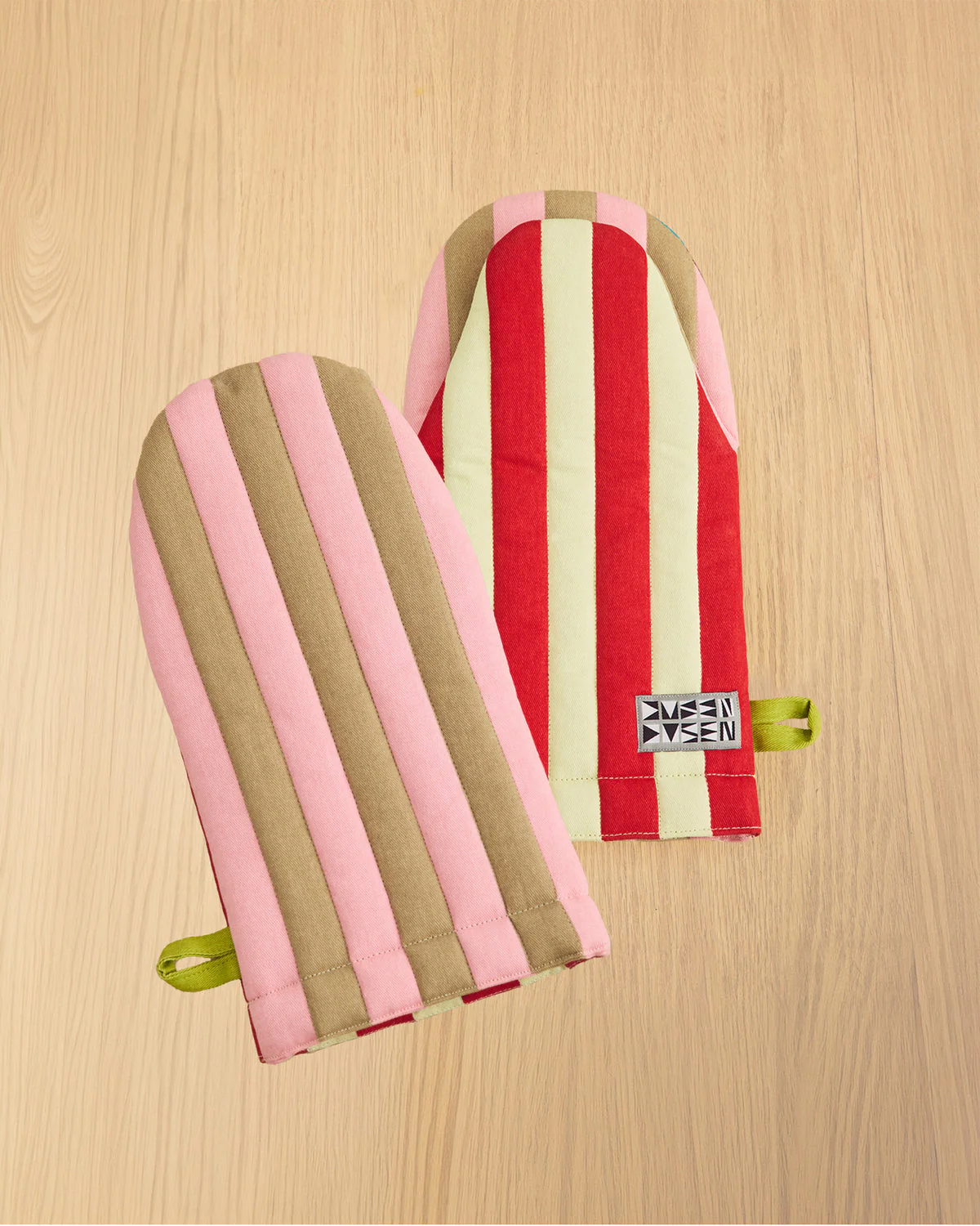 Striped Oven Mitt - Ladybug - Image 2