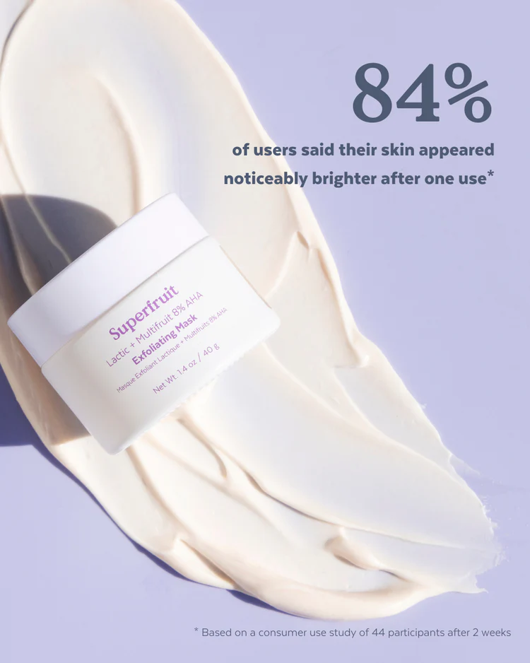 Superfruit Lactic + Multifruit 8% AHA Exfoliating Mask - Image 3