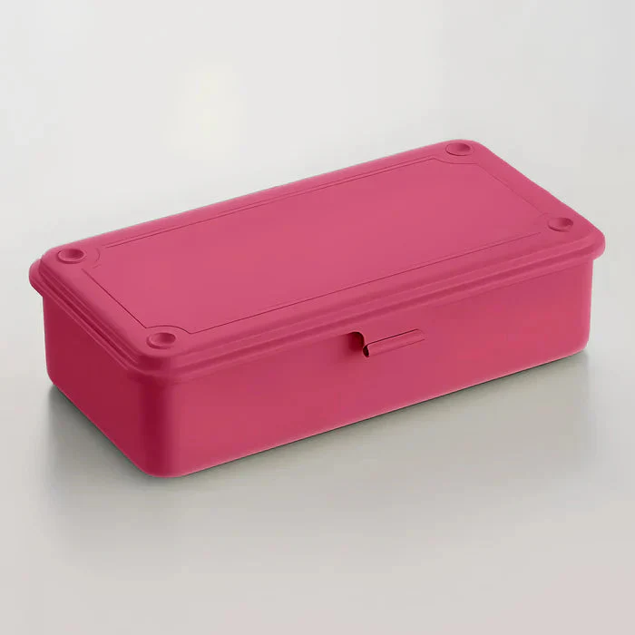 T-190 Steel Stackable Storage Box - Shocking Pink