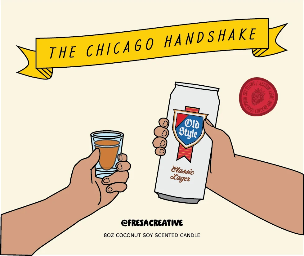 The Chicago Handshake Candle - Image 3