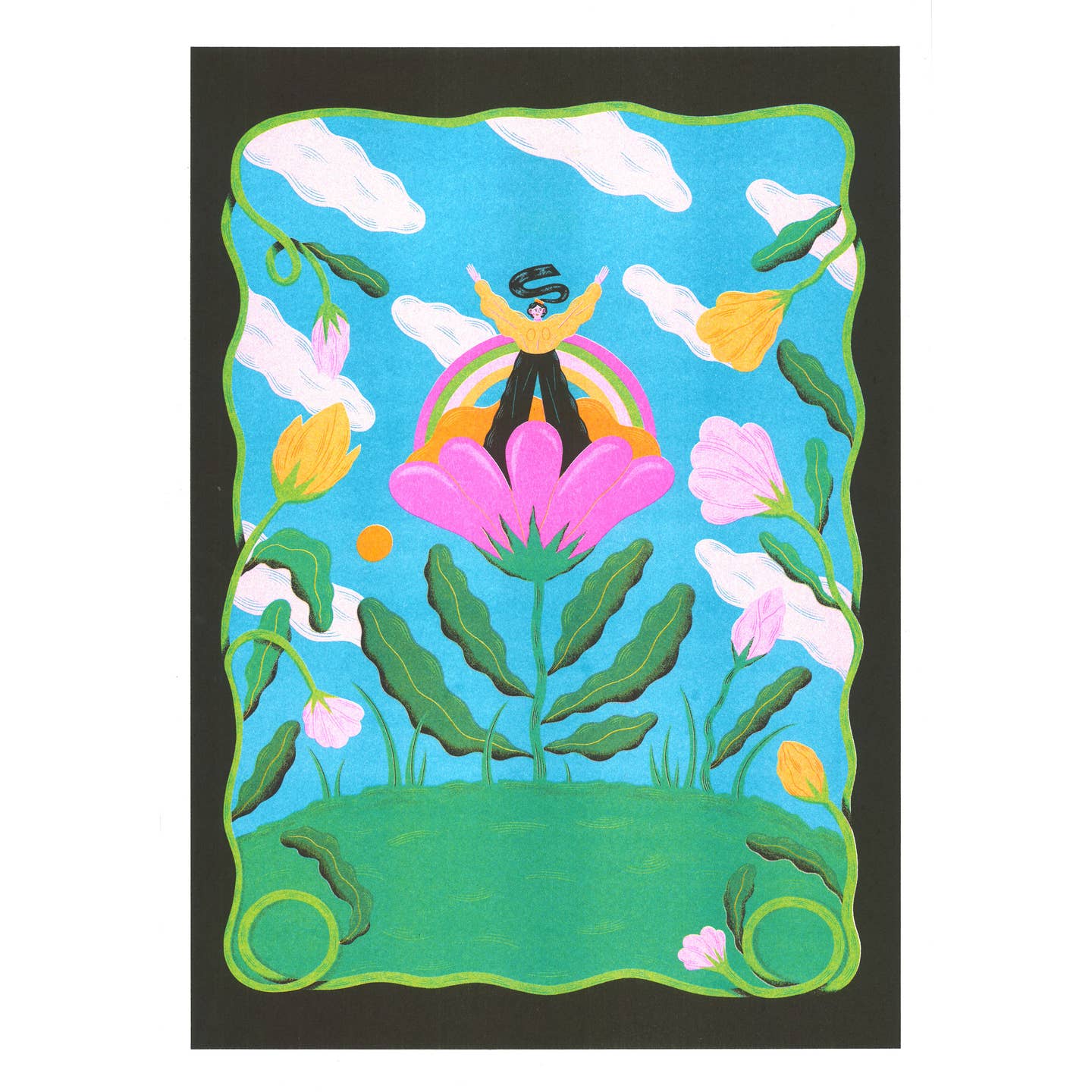 Time To Shine Risograph Print - Image 3