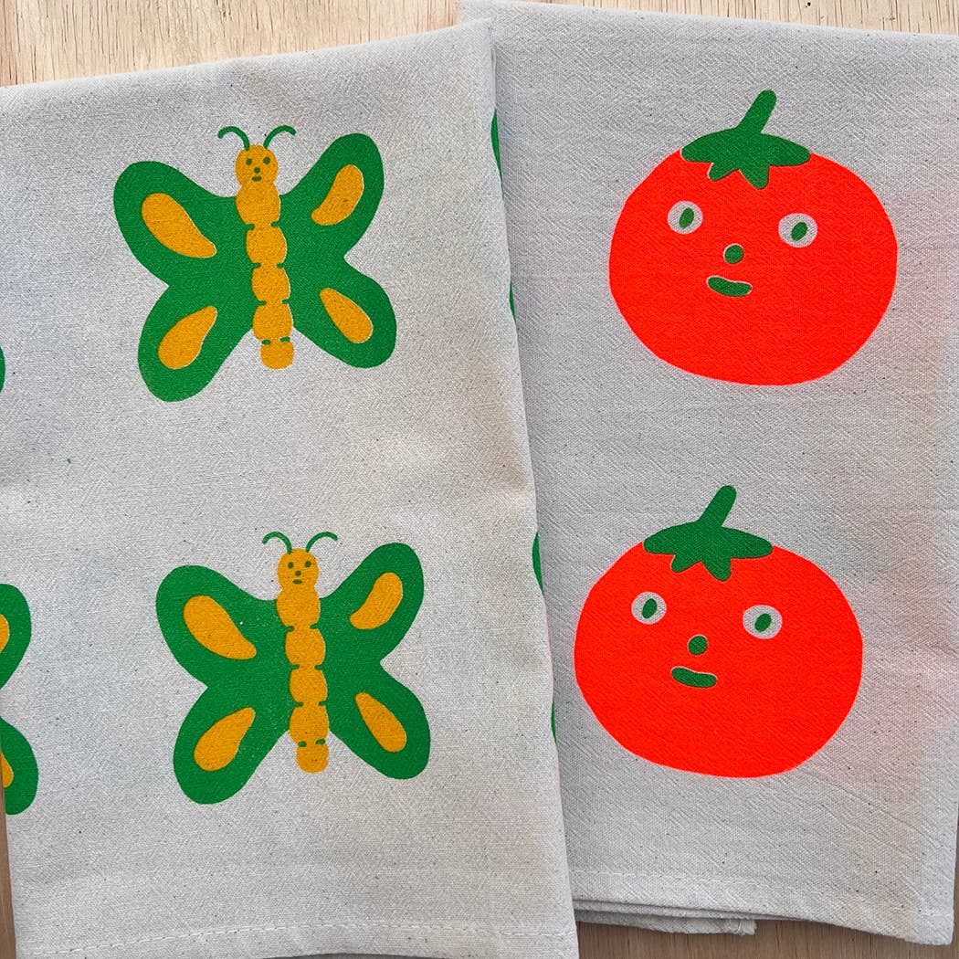 Tomato Screenprinted Tea Towel - Image 4