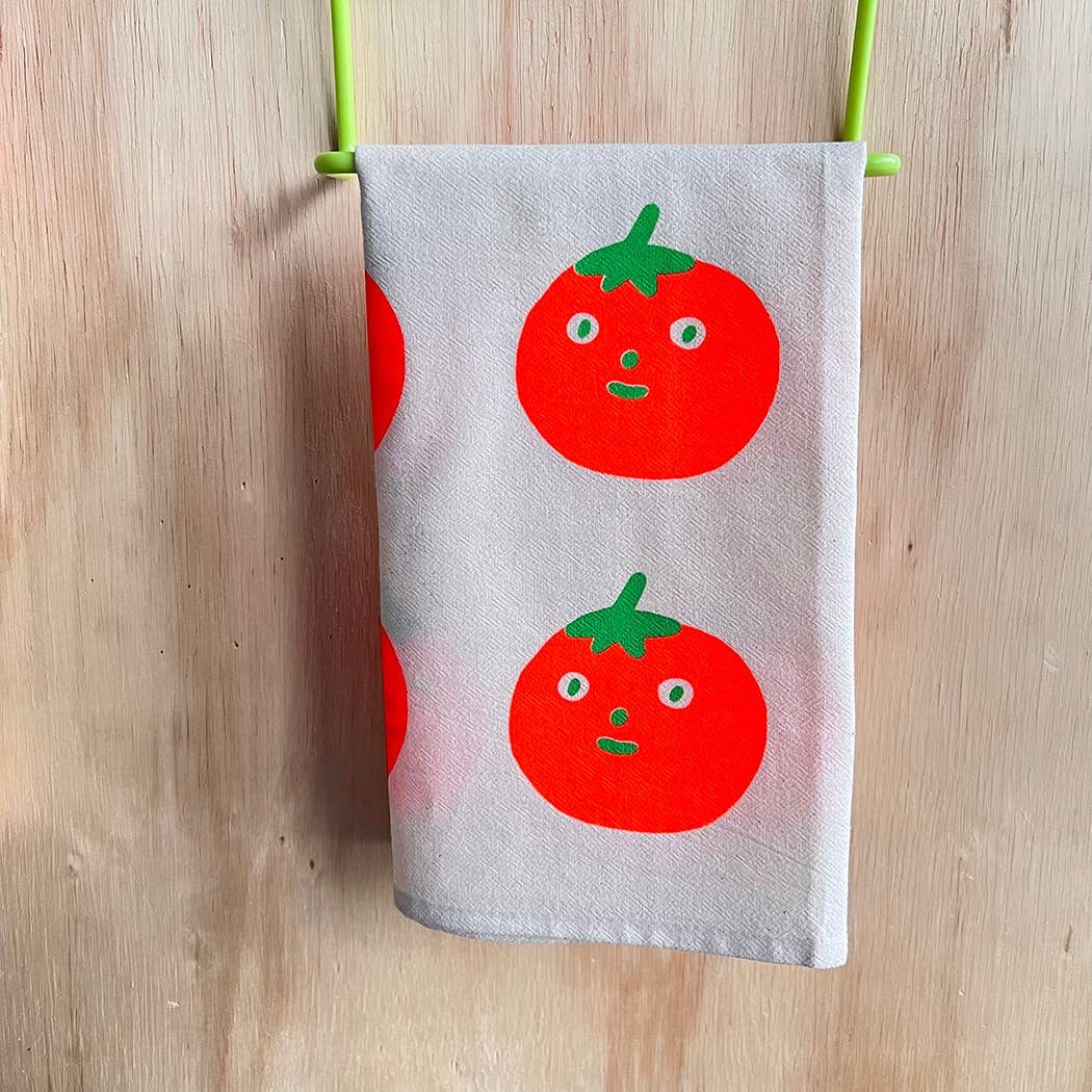 Tomato Screenprinted Tea Towel - Image 5