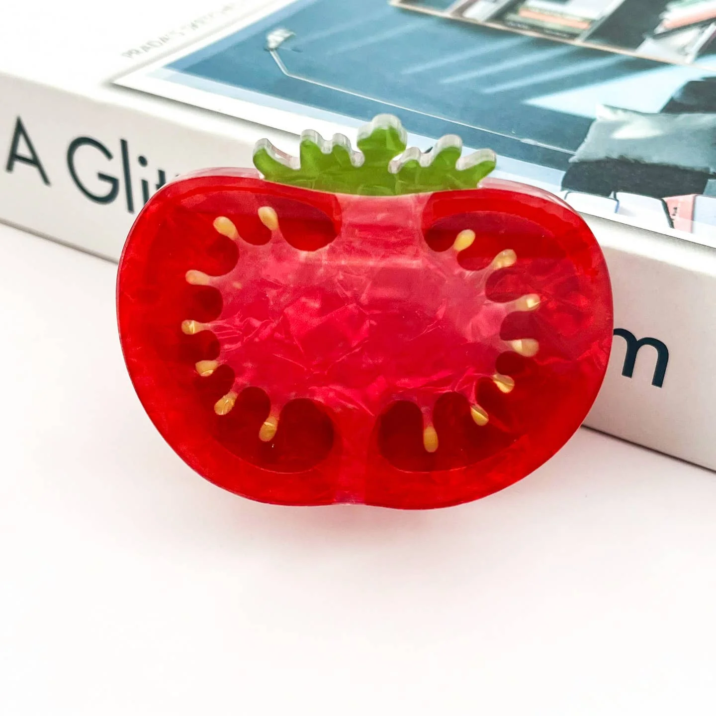 Tomato Slice Hair Claw - Image 3