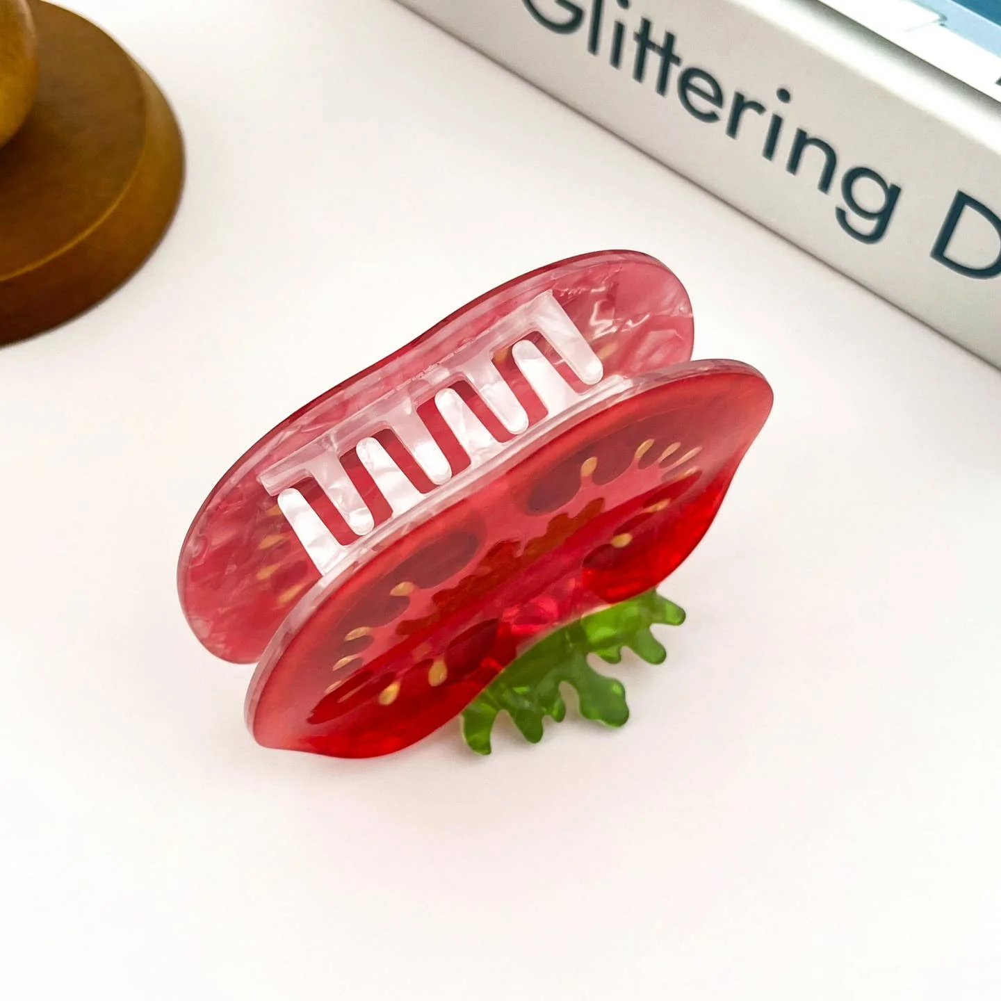 Tomato Slice Hair Claw - Image 4