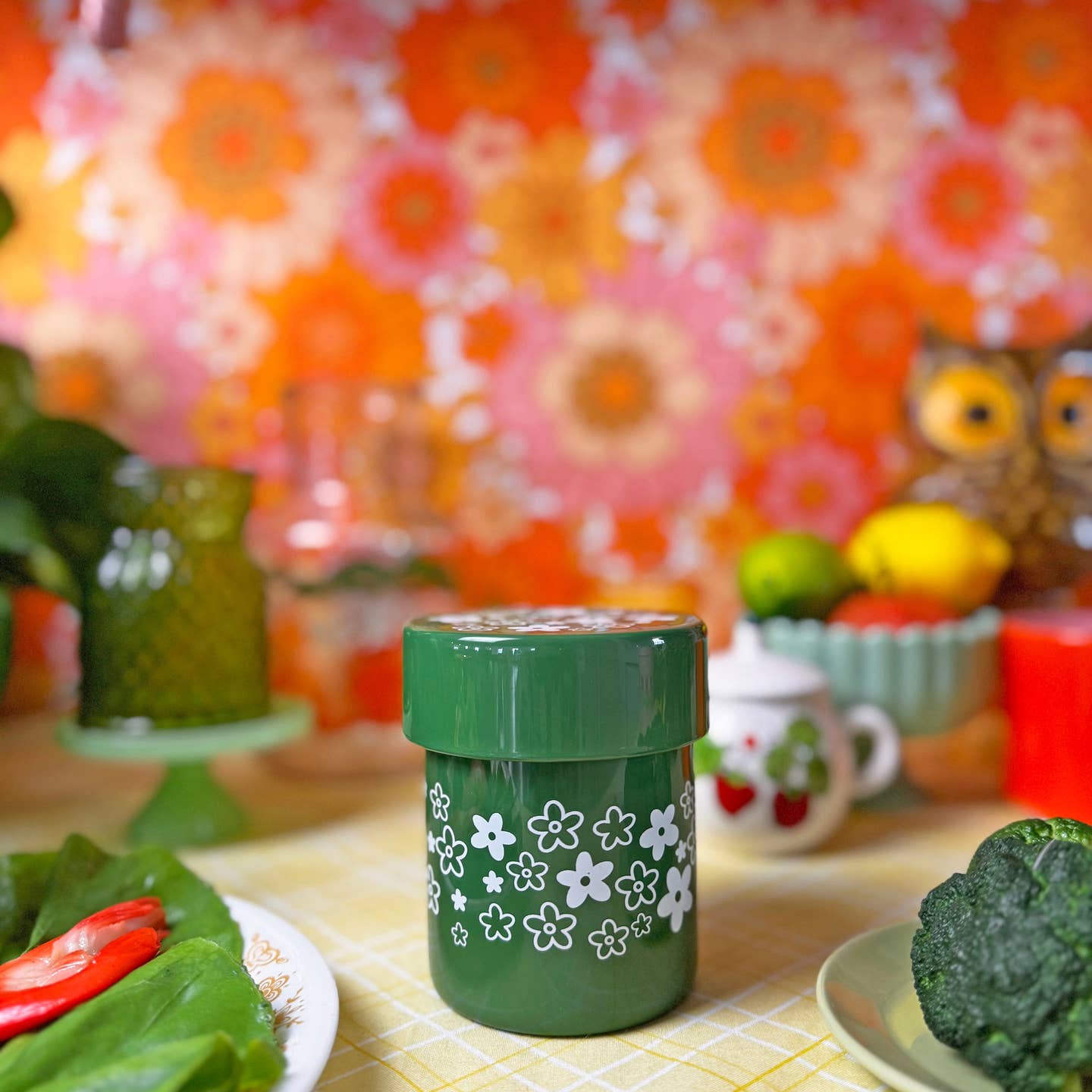 Vintage Blossom Jar