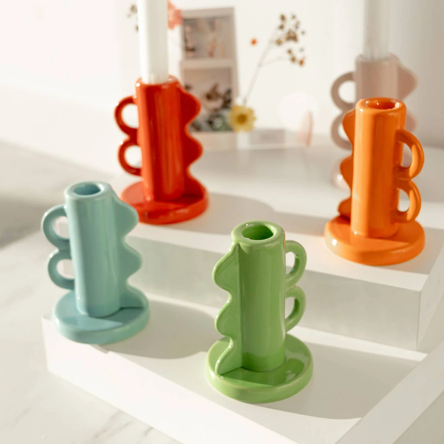 Vintage Double Handle Candle Holder