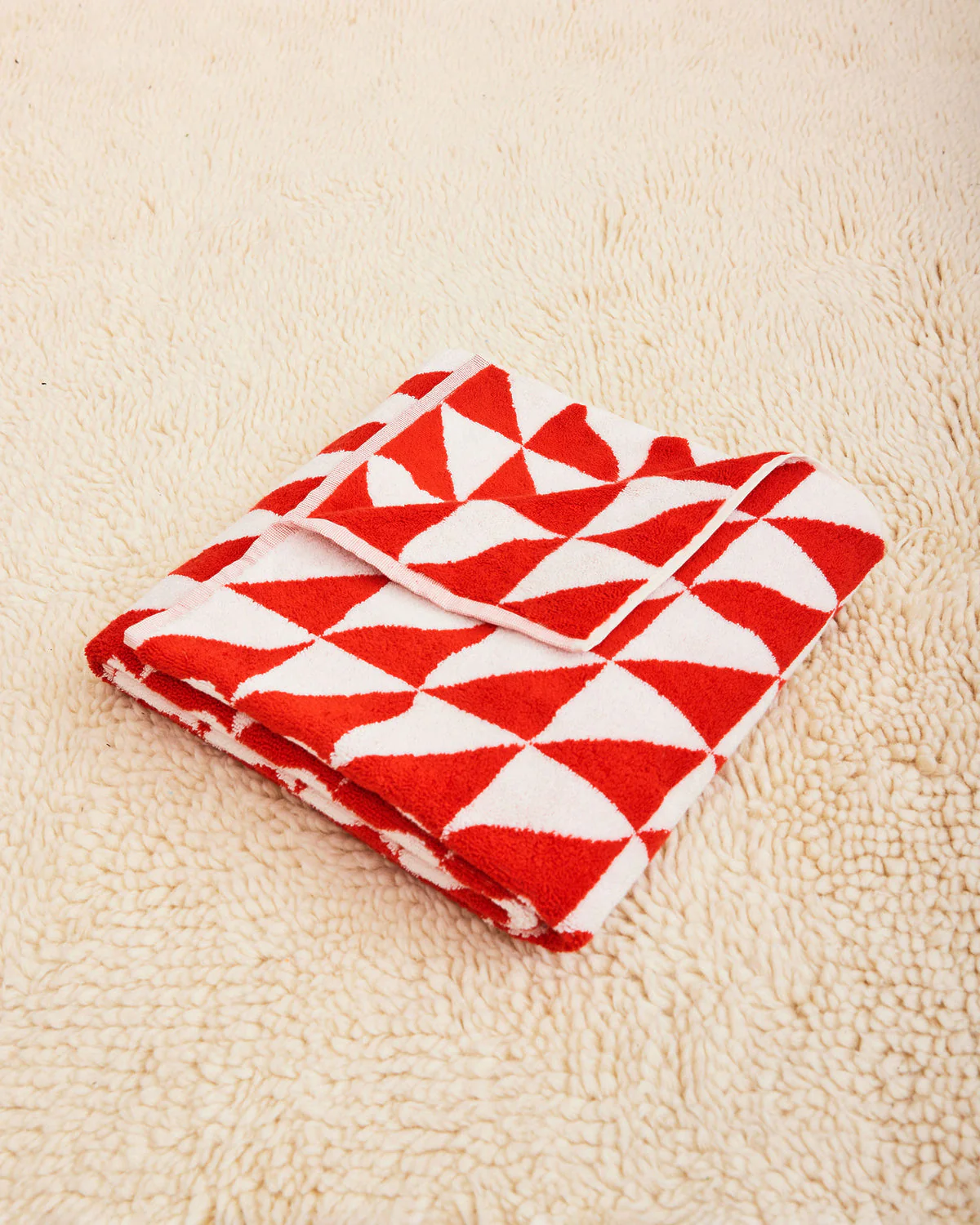 Terra Pattern Towel - Bath Towel in Sail - Image 2