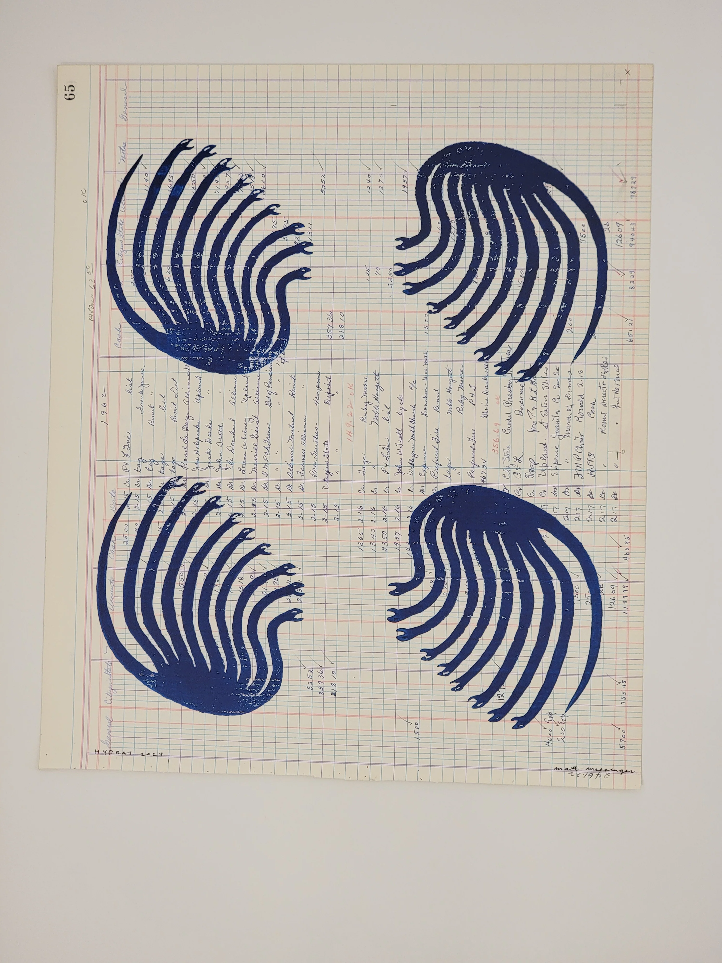 Hydras 3 Block Print