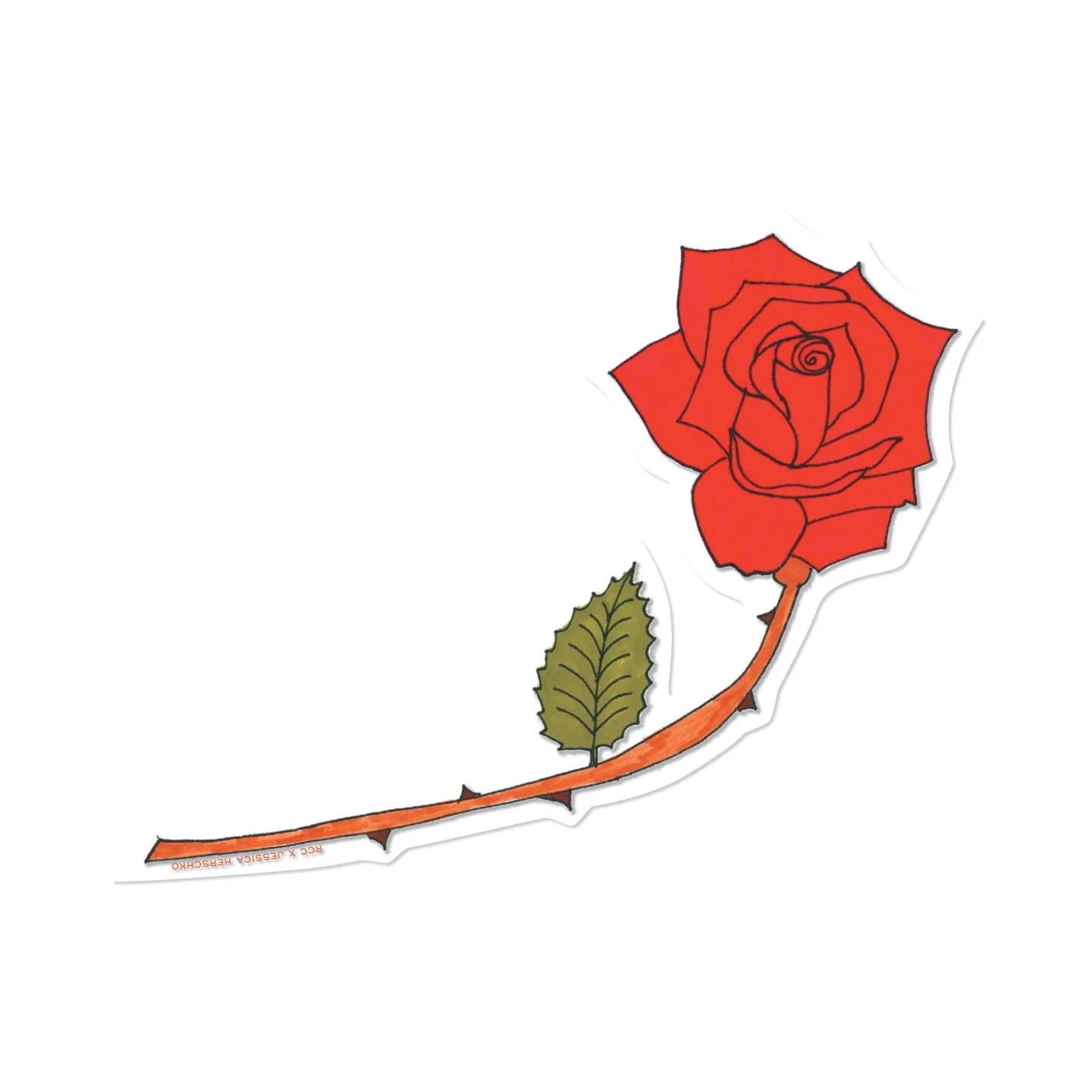 Roses Are Red Sticker
