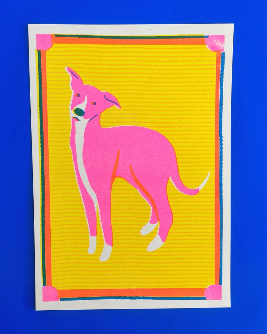 Whippet Mini Print