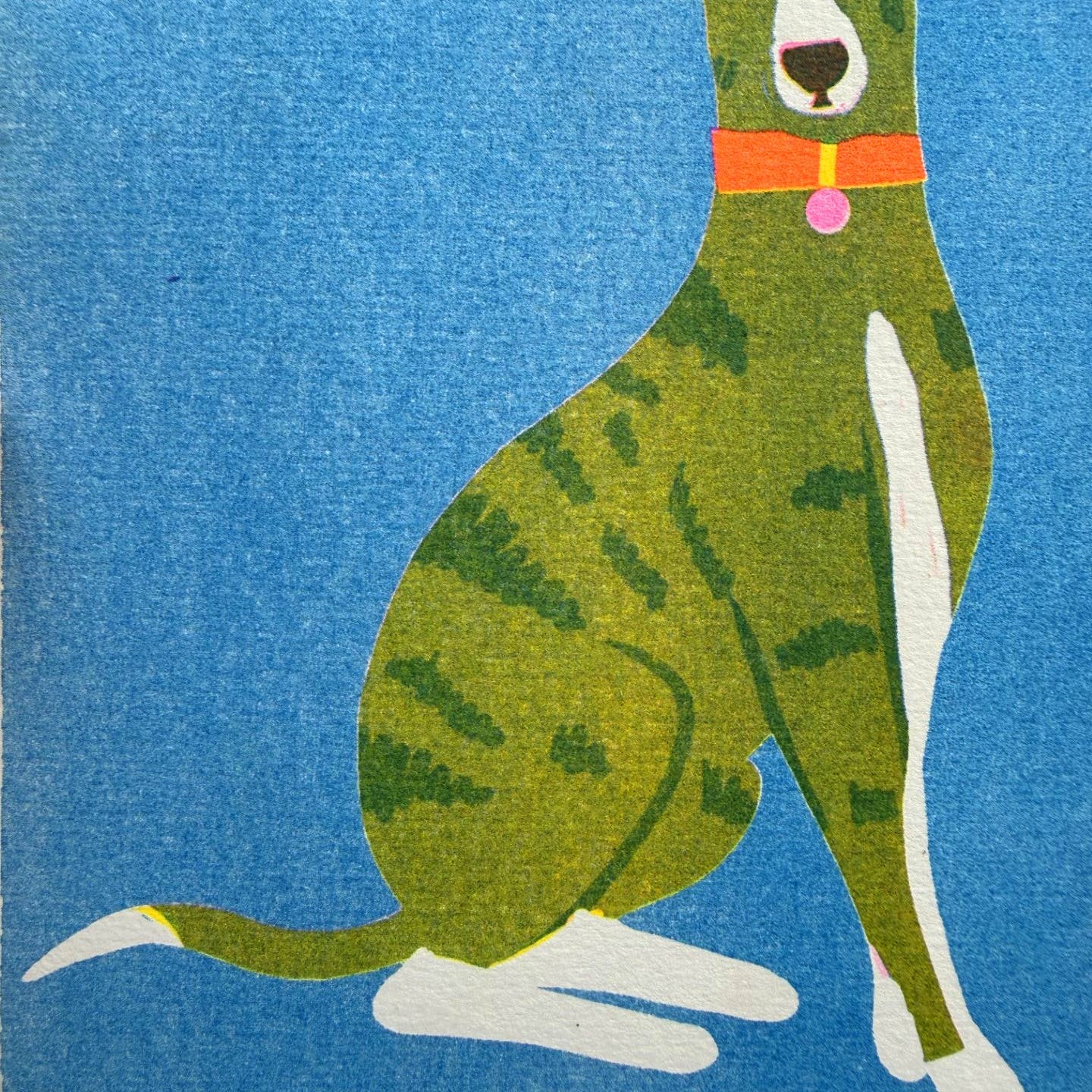 Whippet Mini Print - Blue - Image 2