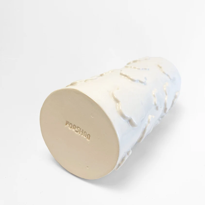 White Flower Utensil Holder/Vase - Image 5