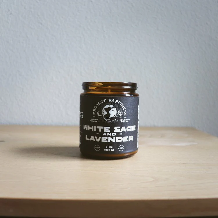 White Sage + Lavender - 8 oz Candle - Image 3