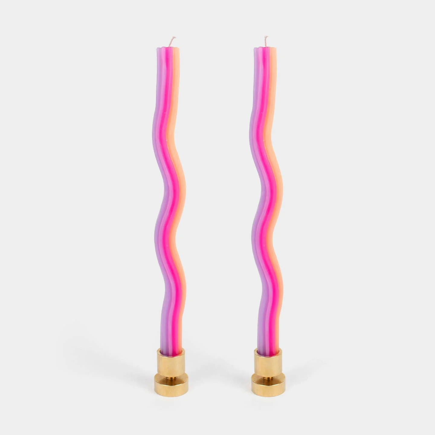 Wiggle Candles 11" - Orange, Pink & Lav. (2 Pack)