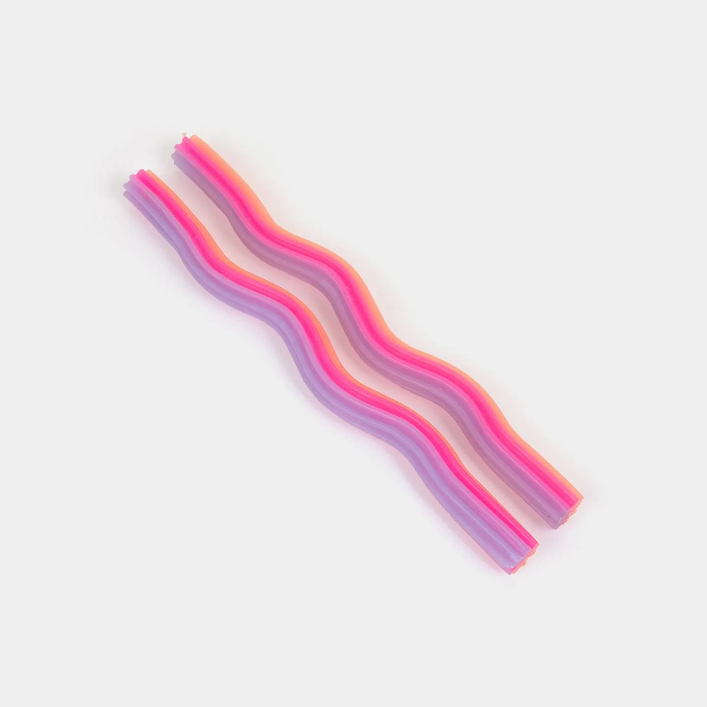 Wiggle Candles 11" - Orange, Pink & Lav. (2 Pack) - Image 2