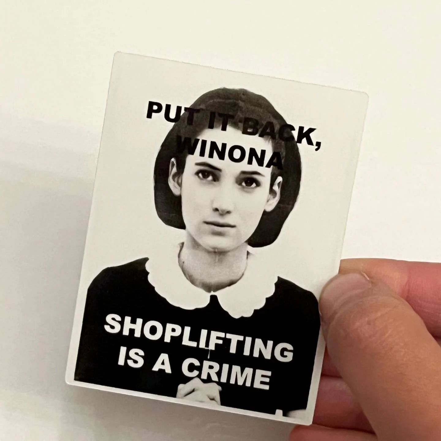 Winona Shoplifting is a Crime Sticker - Image 2