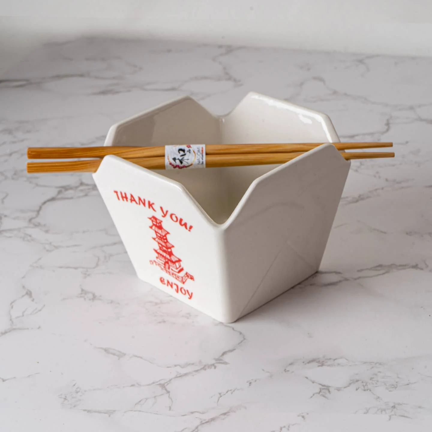 Takeout Box - Serving Bowl with Chopsticks - Image 2