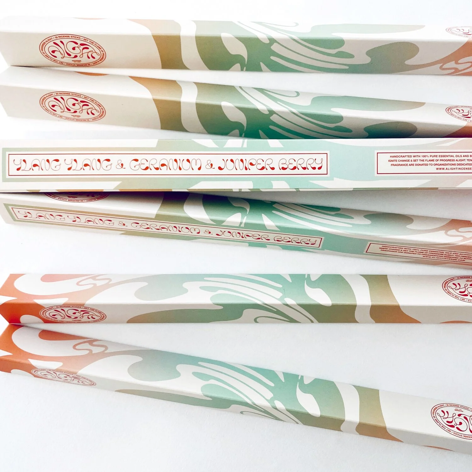 Ylang Ylang, Geranium & Juniper Berry Incense Sticks - Image 2